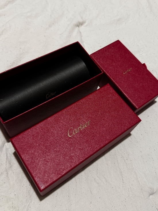 Vintage Cartier Gold Panthère Sunglasses 58X21X140 WW + Cartier Cleaning Kit main image 8